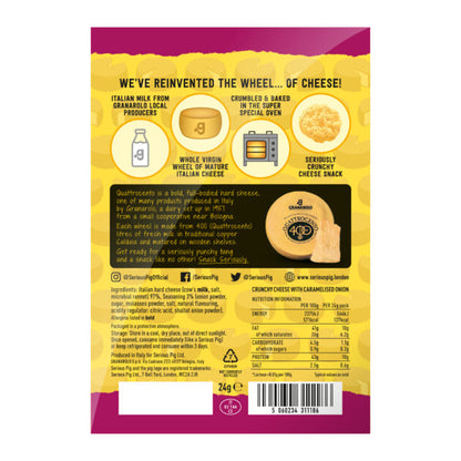 Serious Pig Crunchy Snacking Cheese Caramelised Onion 24g