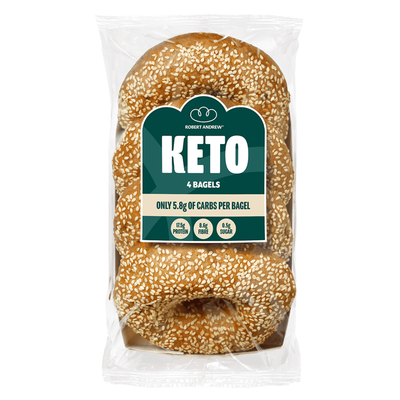 Robert Andrew Keto Bagels - 4 x 65g