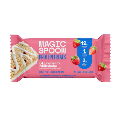 Strawberry Milkshake Protein Treats Cereal Bar 40g