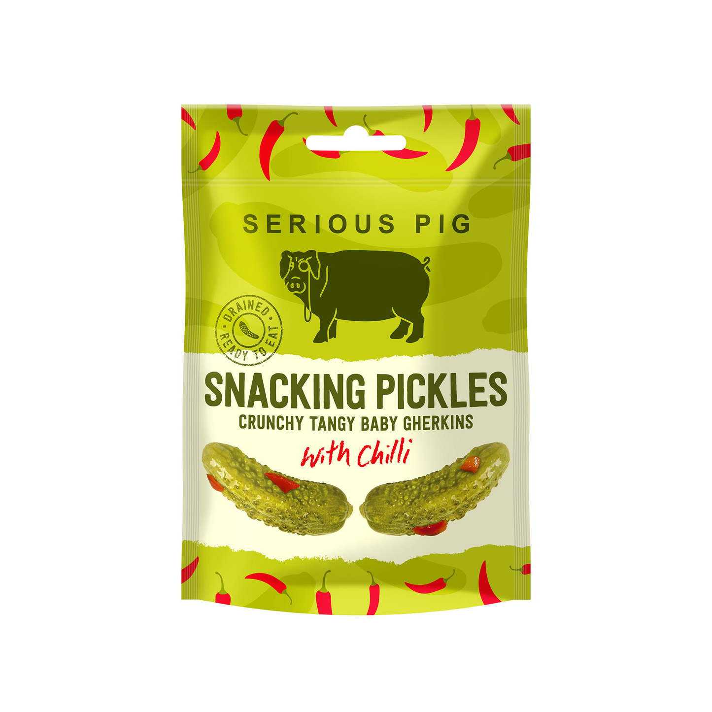 Serious Pig Snacking Pickles Chilli 40g