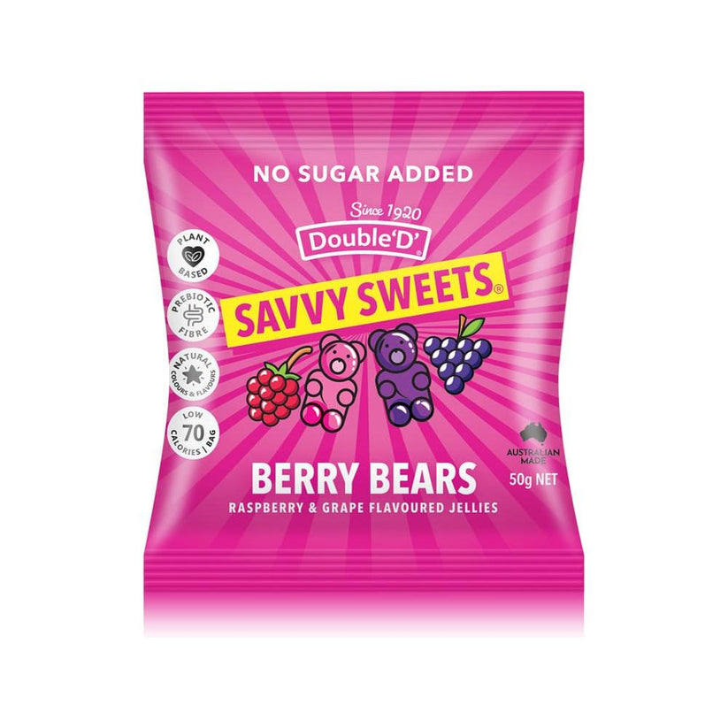Savvy Sweets Berry Bears 50g