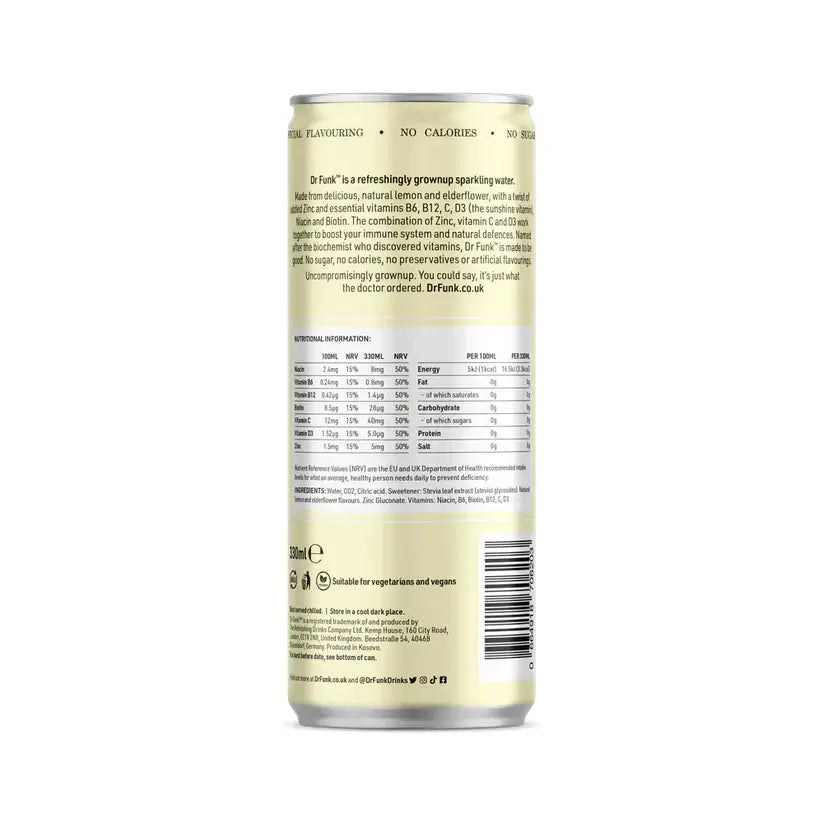 Dr Funk Lemon & Elderflower Immune Edition 330ml