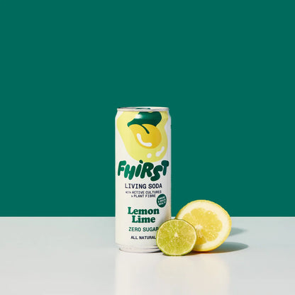 Fhirst Zero Sugar Living Soda - Lemon Lime 330ml