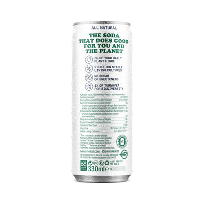 Fhirst Zero Sugar Living Soda - Lemon Lime 330ml