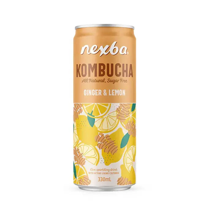 Nexba Ginger & Lemon Kombucha 330ml