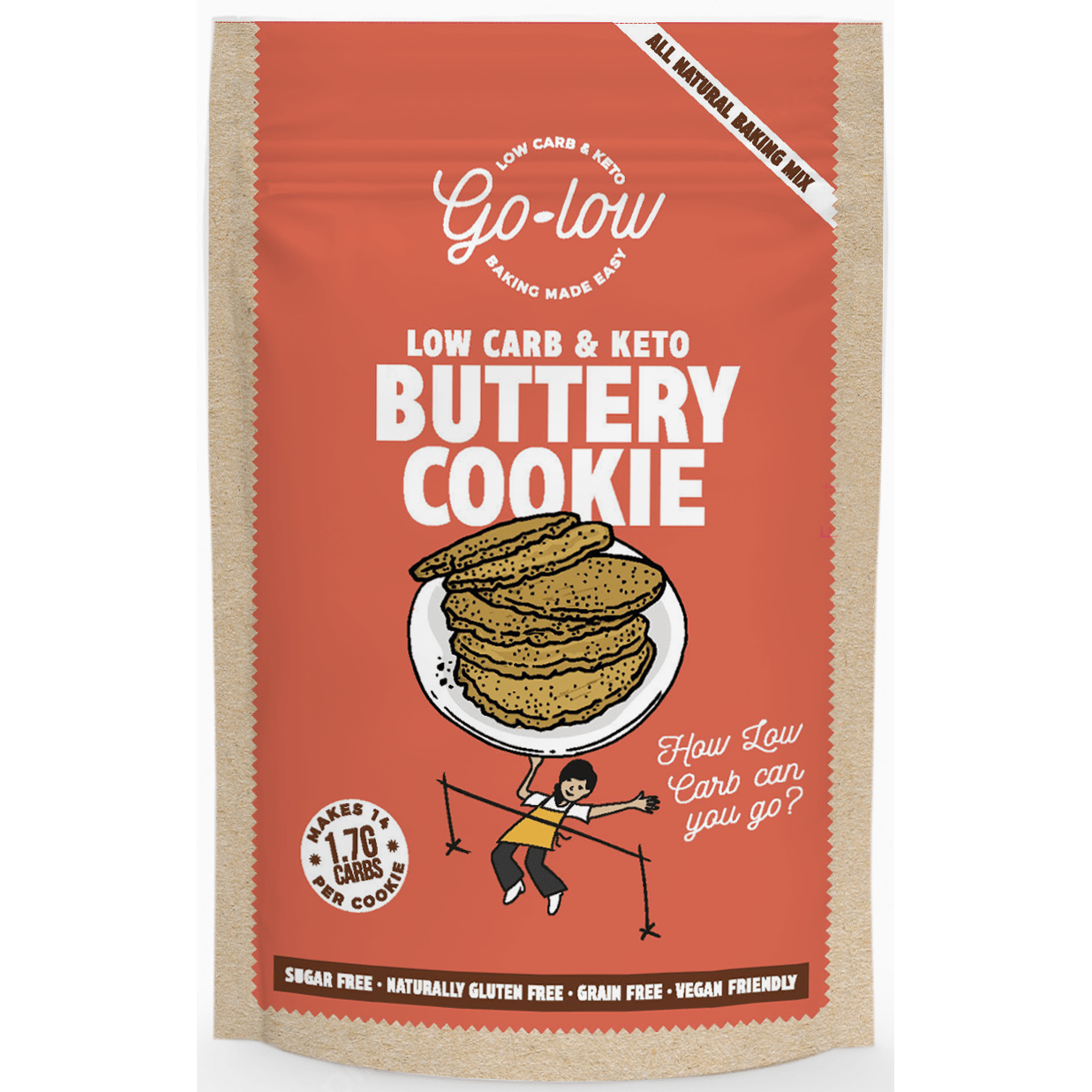 Go-low Keto Buttery Cookie Low Carb Baking Mix 179g