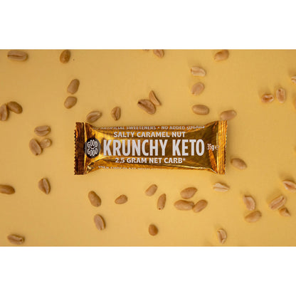 Good Good Krunchy Keto Bar - Salty Caramel Nut 35g