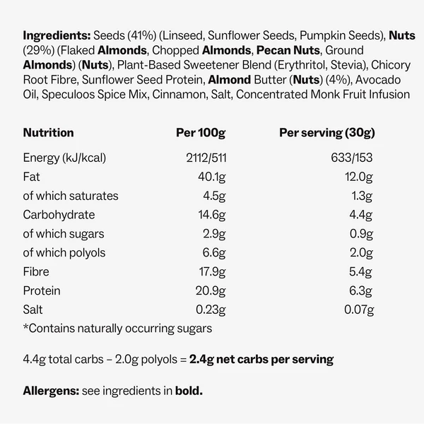 Fudi Keto Granola - Spiced Biscuit 200g