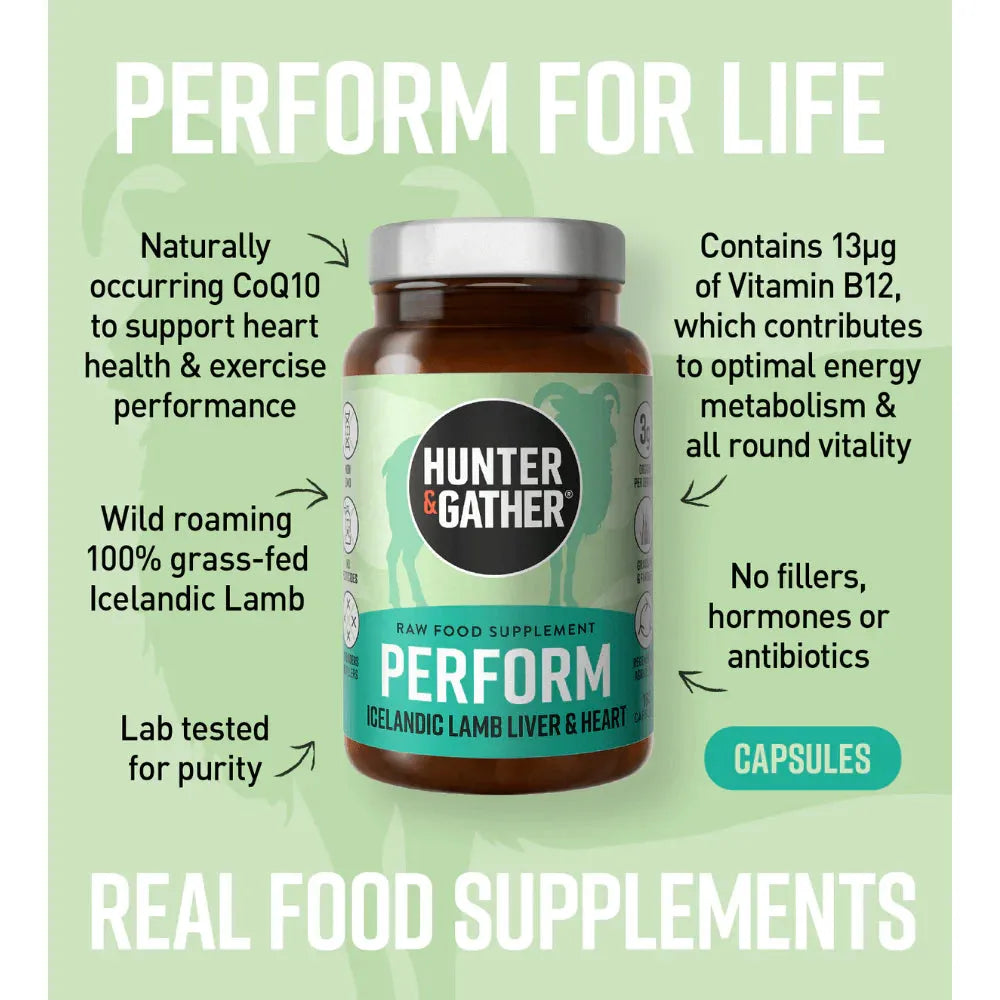 Hunter & Gather Perform Liver & Heart 90 Capsules