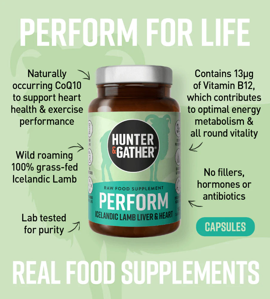 Hunter & Gather Perform Liver & Heart 180 Capsules