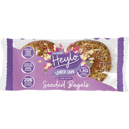 Heylo Seeded Low Carb Bagels - Pack of 2