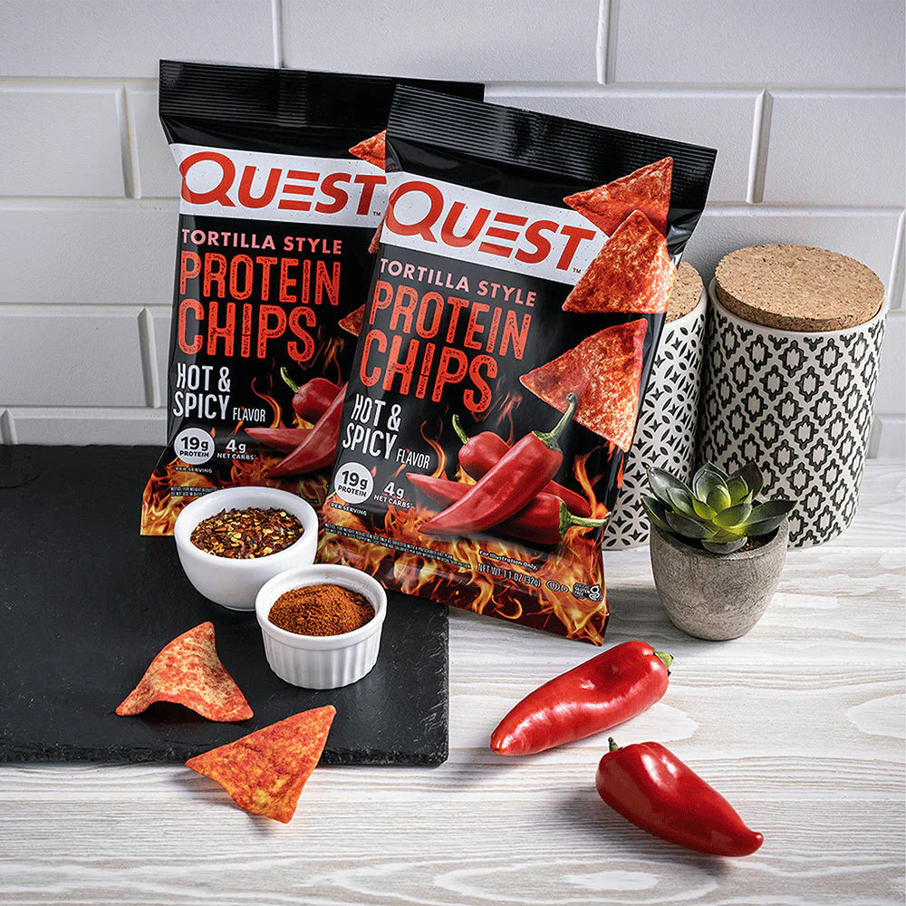 Low Carb Tortilla Chips - Hot & Spicy 32g