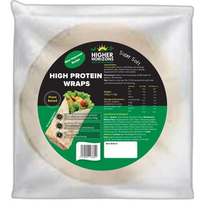 High Protein Low Carb Keto Wraps - 4 x 50g