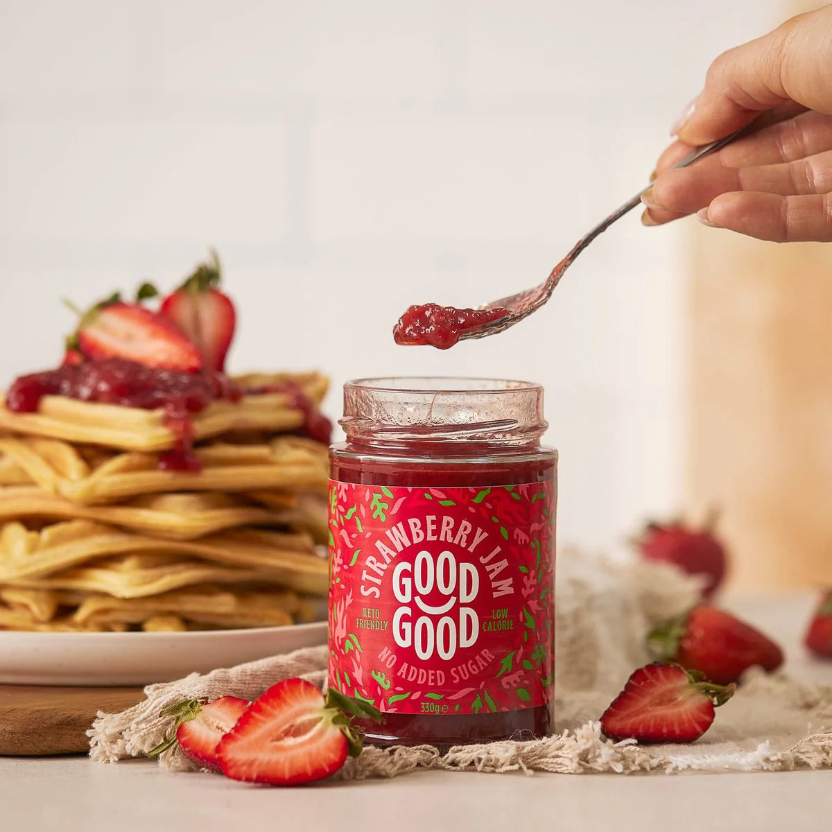 Good Good Keto Jam - Strawberry 330g