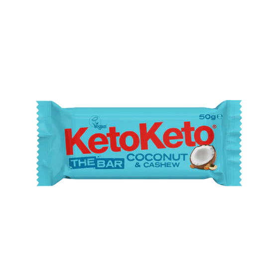 KetoKeto Coconut & Cashew Keto Bar 50g