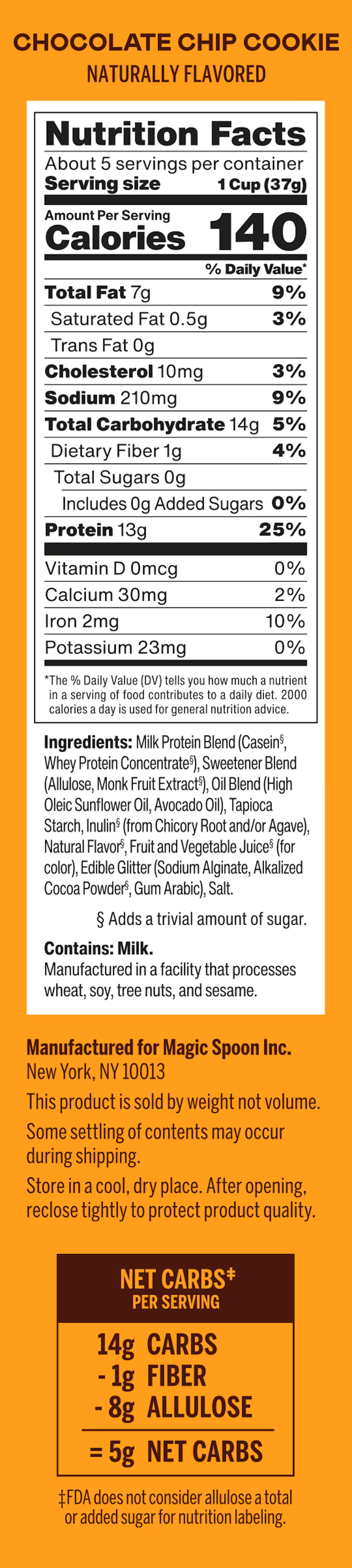 Chocolate Chip Cookie Protein Cereal 198g