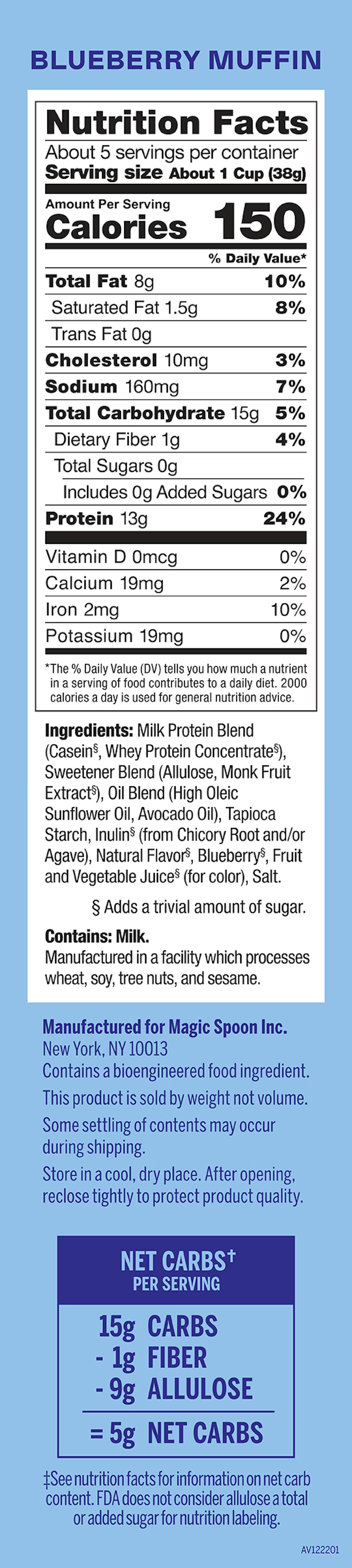 Blueberry Muffin Protein Cereal 198g