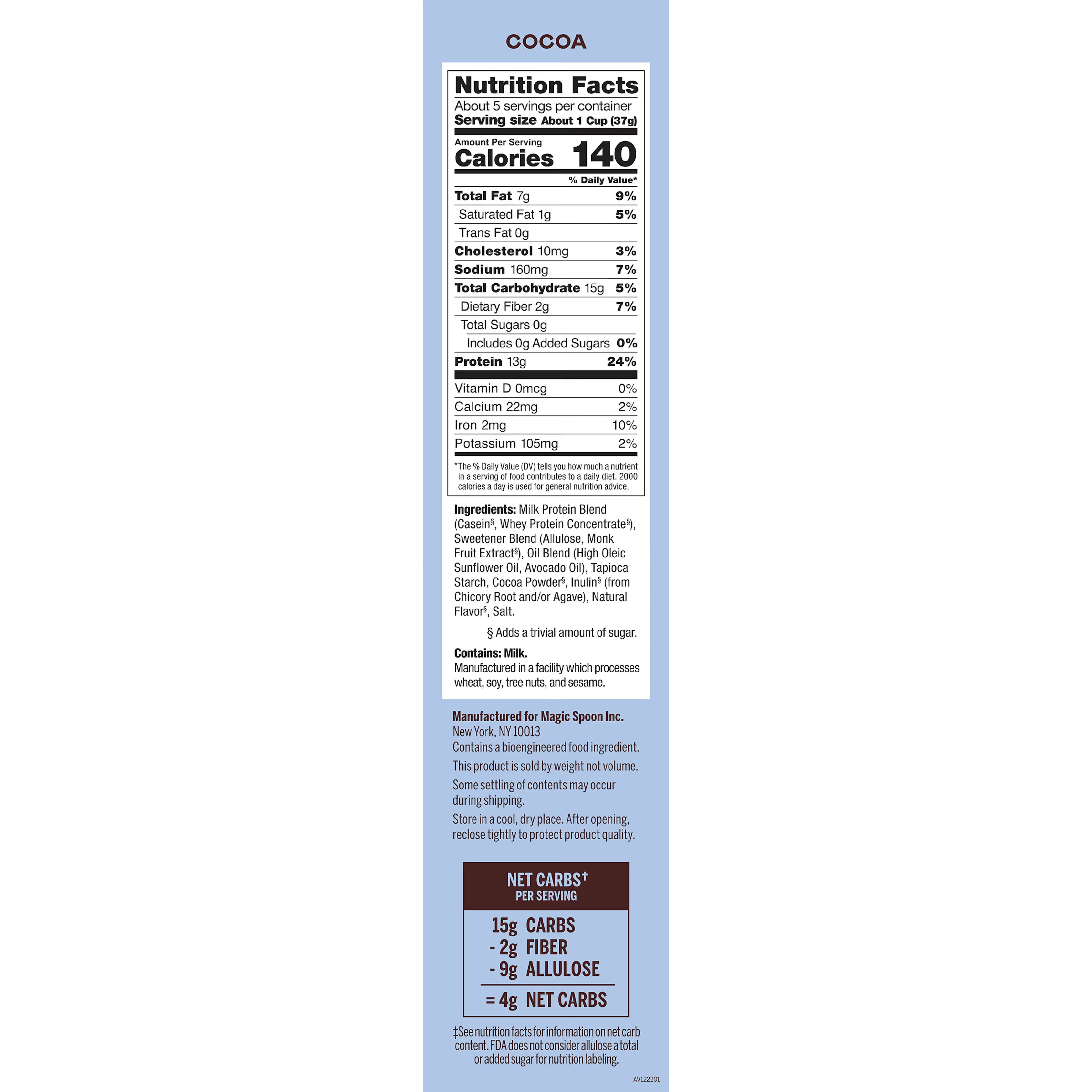 Cocoa Protein Cereal 198g