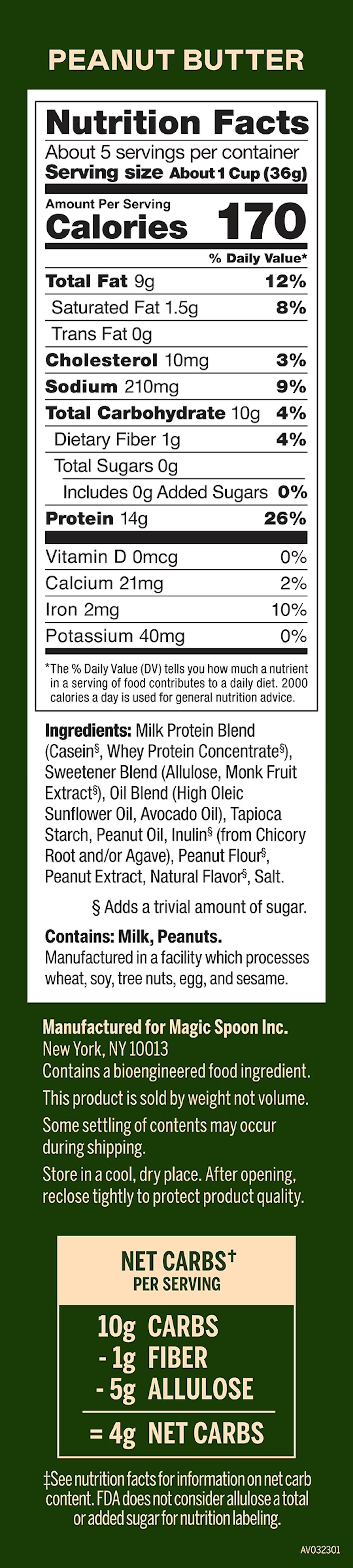 Peanut Butter Protein Cereal 198g