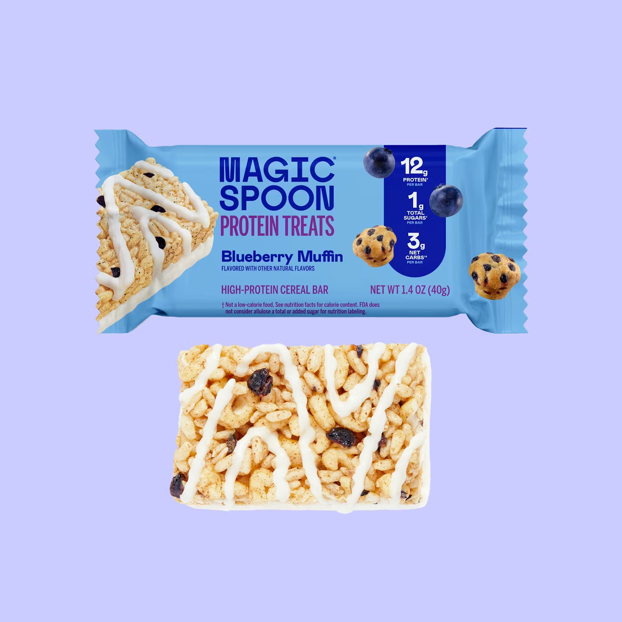Magic Spoon Treats - Blueberry Muffin Protein Cereal Bar 40g
