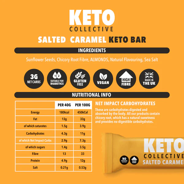 Keto Collective Salted Caramel Keto Bar 40g