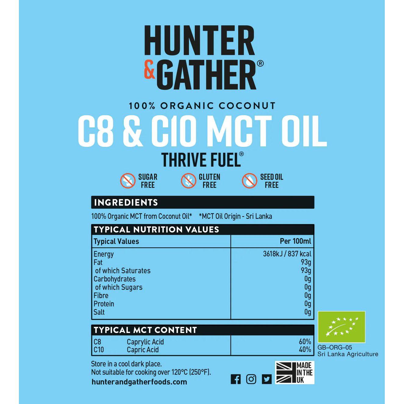 Hunter & Gather Thrive Fuel MCT Oil 500ml