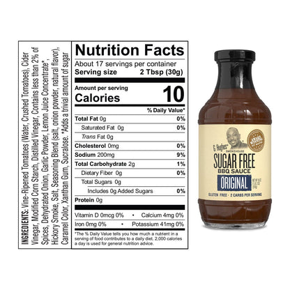 G Hughes Sugar Free BBQ Sauce Original 510g