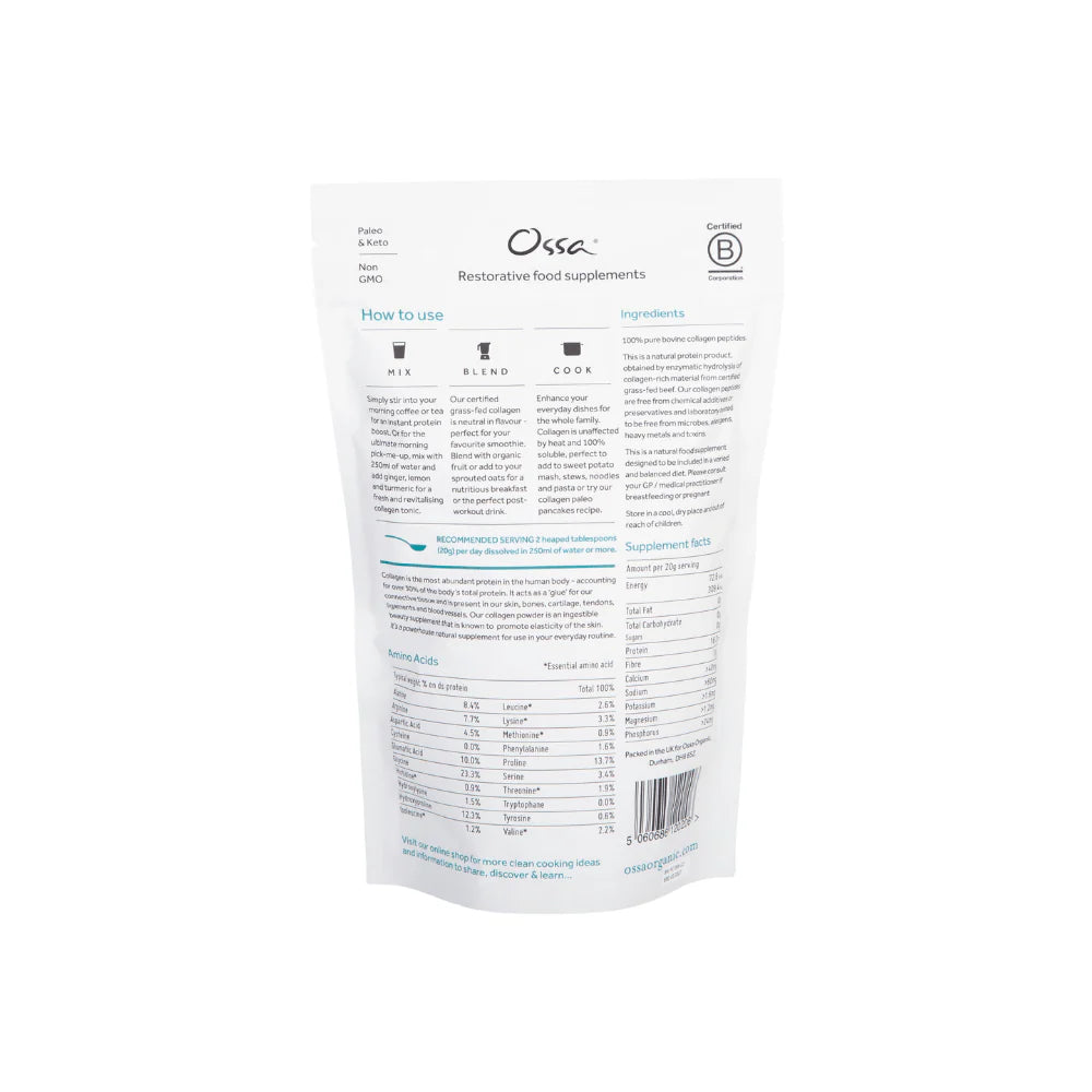 Ossa Certified Grass Fed Collagen Peptides 400g