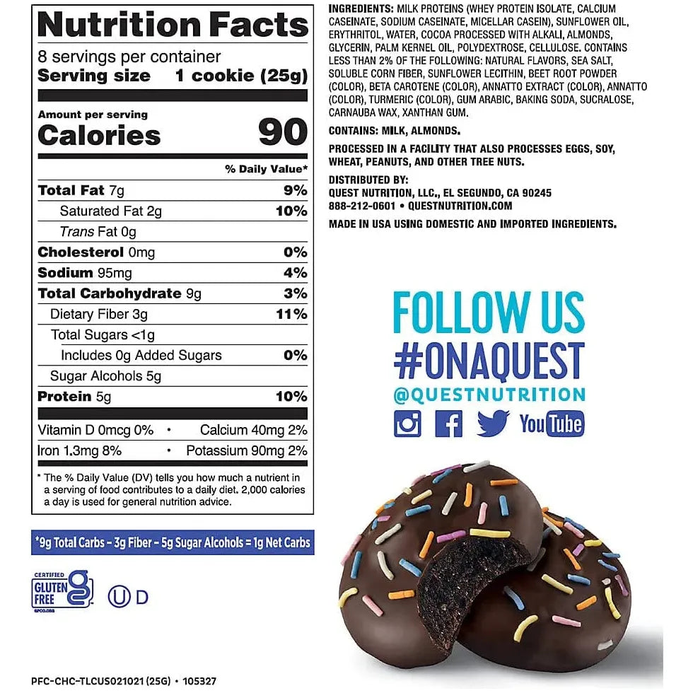 Quest Low Carb Frosted Cookie - Chocolate Cake 25g