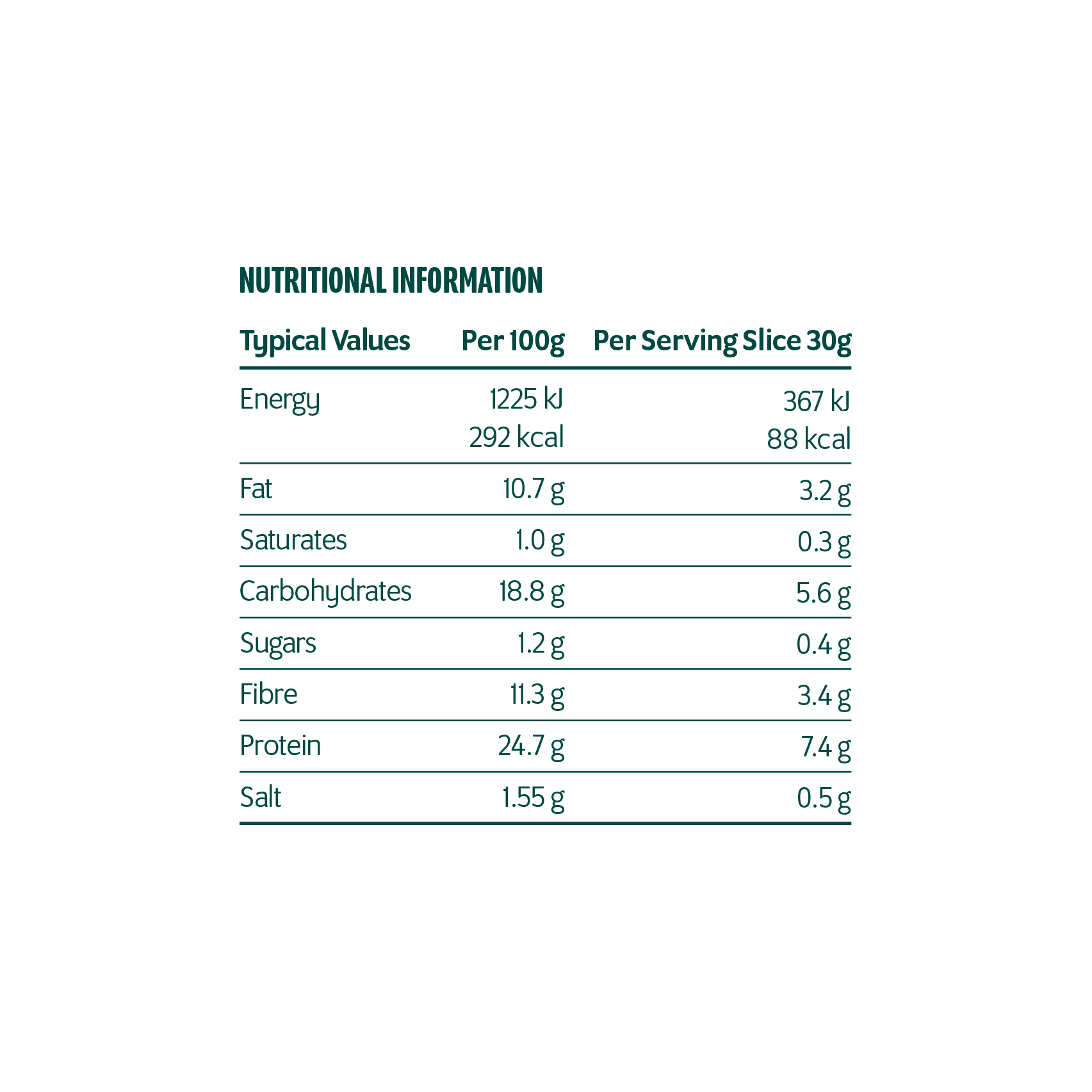 Low Carb Sourdough Wholegrain Half Bloomer 400g