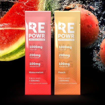 REPOWR Electrolytes - Peach & Watermelon 30 pack