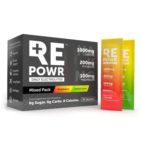 REPOWR Electrolytes - Raspberry & Lemon Lime 30 pack