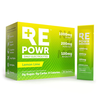 REPOWR Electrolytes - Lemon Lime 30 pack