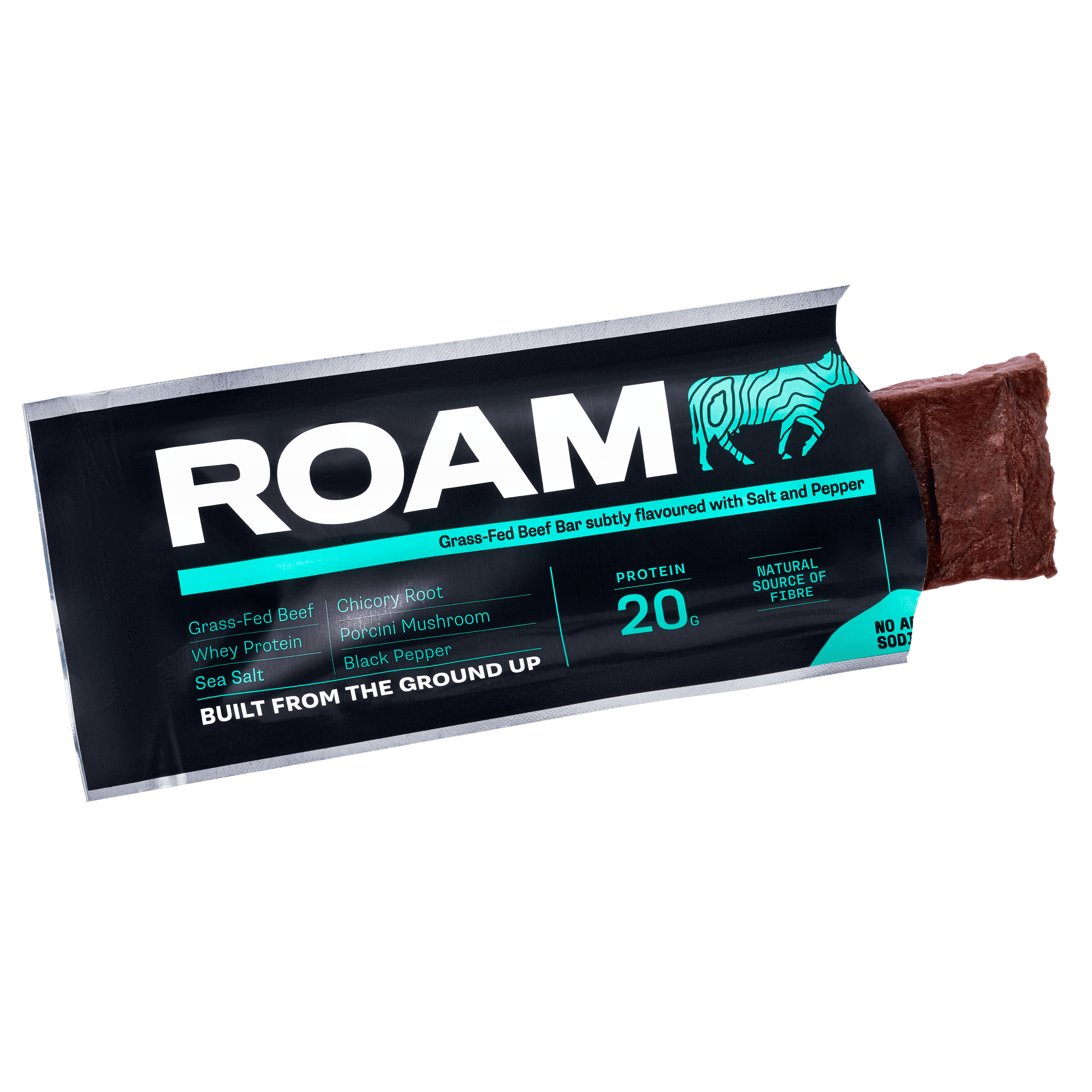 ROAM Salt, Pepper & Porcini Grass Fed Beef Bar 45g
