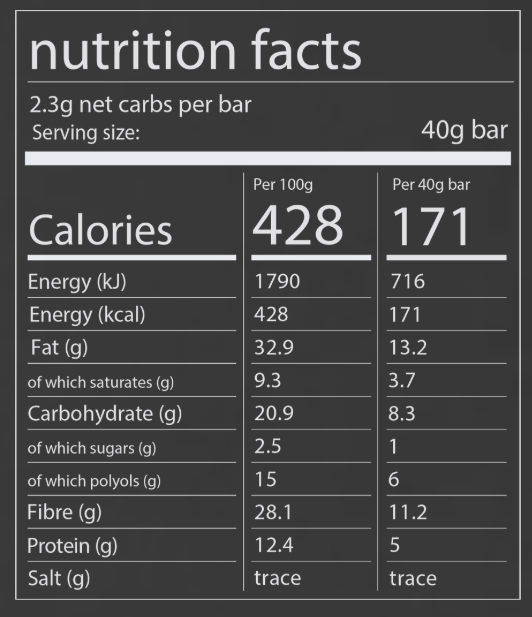 Keto Hana Cocoa Nuts Keto Bar 40g