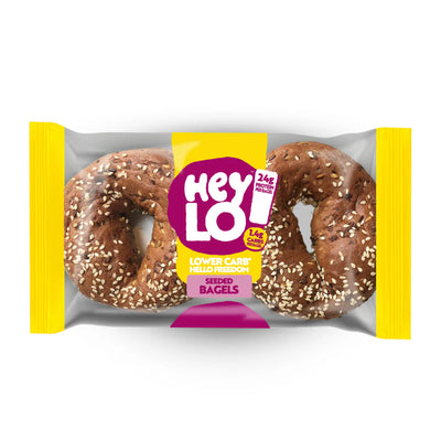 Seeded Low Carb Bagels - 2 x 75g