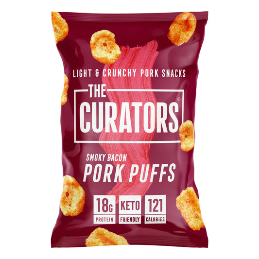 The Curators - Smoky Bacon Pork Puffs 25g