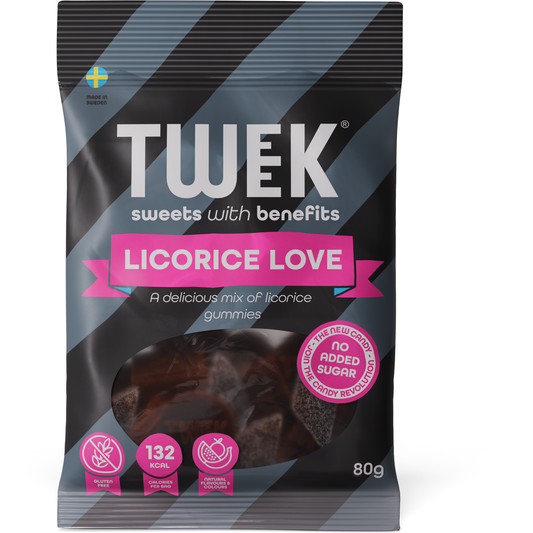 Tweek Low Sugar Sweets - Licorice Love 80g