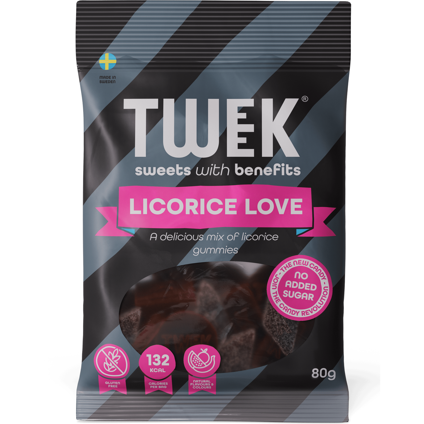 Tweek Low Sugar Sweets - Licorice Love 80g