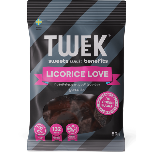 Tweek Low Sugar Sweets - Licorice Love 80g