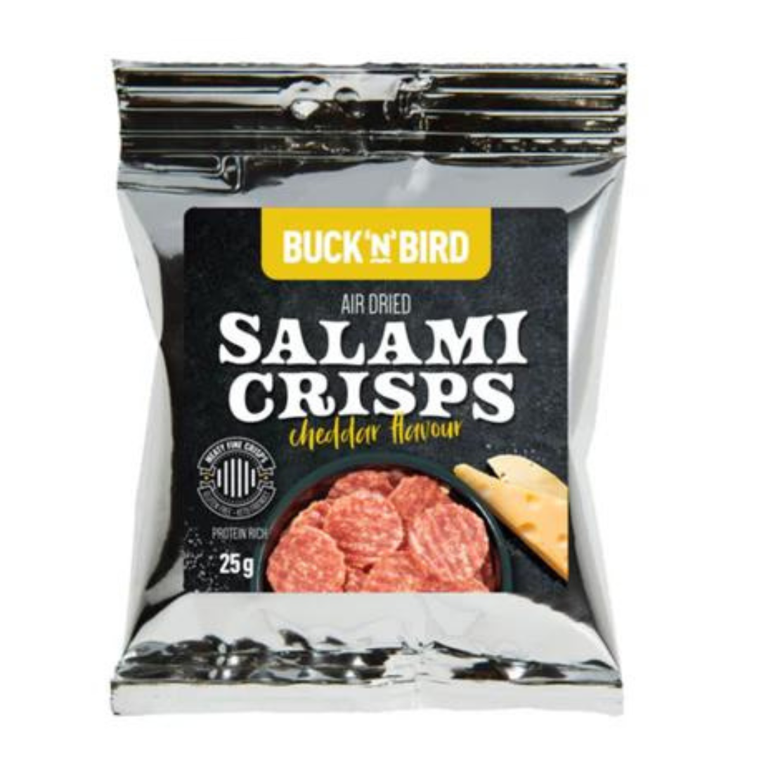 Buck n Bird Cheddar Salami Crisps