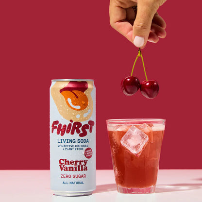 Fhirst Zero Sugar Living Soda - Cherry Vanilla 330ml