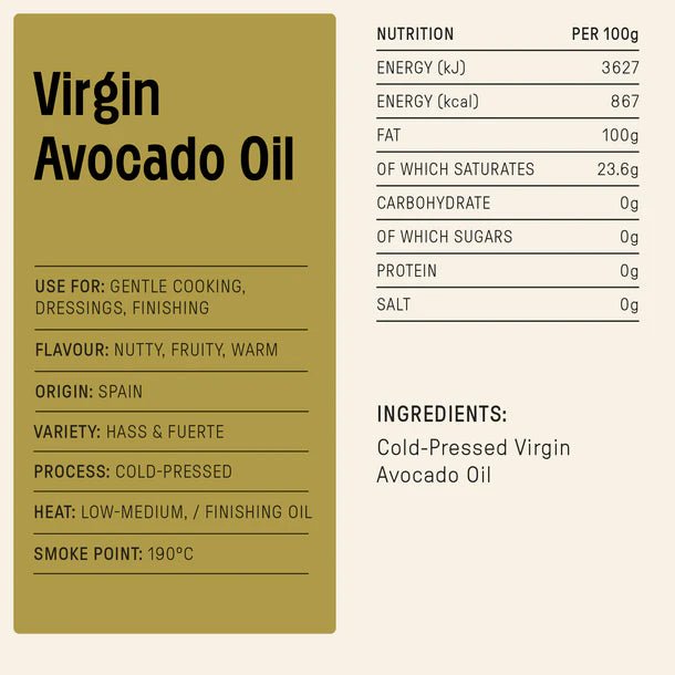 Good Phats Spanish Virgin Avocado Oil 500ml