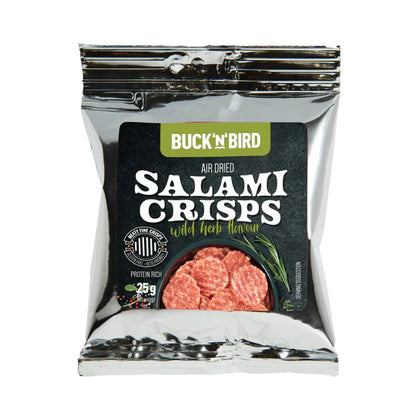 Buck n Bird Wild Herb Salami Crisps 25g