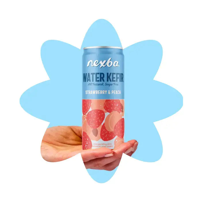 Nexba Water Kefir Strawberry & Peach 330ml