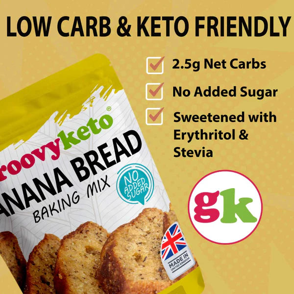 Groovy Keto Banana Bread Low Carb Baking Mix 260g