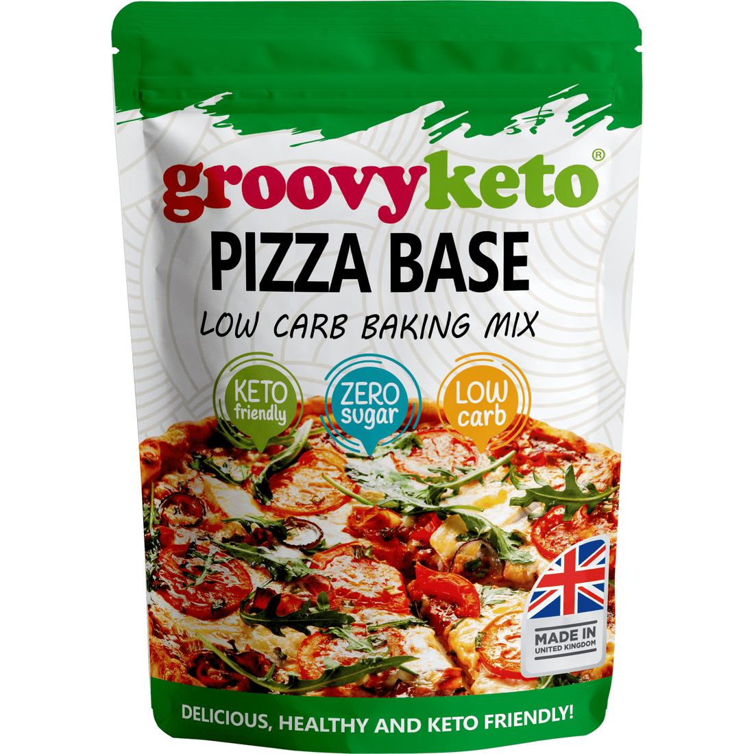 Groovy Keto Pizza Base Low Carb Baking Mix UK Wide Delivery The