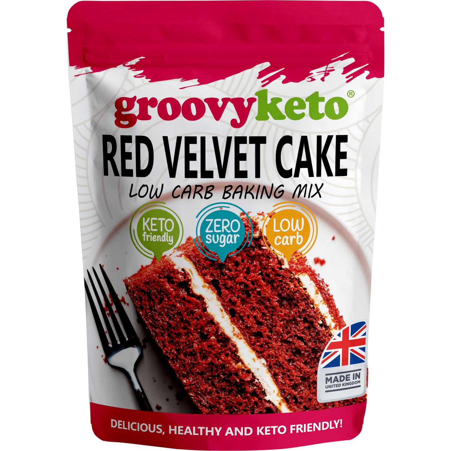 Groovy Keto Red Velvet Cake Low Carb Baking Mix 260g
