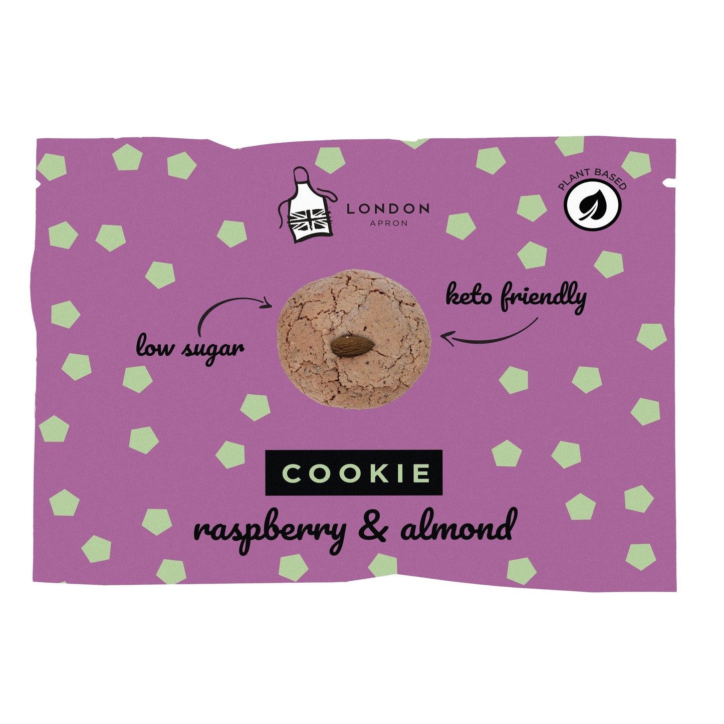 London Apron Raspberry Almond Keto Cookie 35g