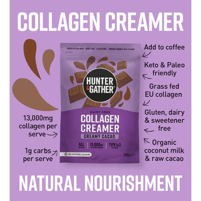 Hunter & Gather Cacao Collagen Creamer 300g